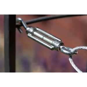 Tensor de cable galvanizado de cuerpo abierto con ojo roscado para cuerda de alambre - Product Image 5