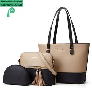 กระเป๋าหนังแท้แฟชั่นโรงงานปี 2025 สำหรับผู้หญิง ชุดกระเป๋า 3 ชิ้น กระเป๋าถือใบใหญ่ กระเป๋าสะพายไหล่ผู้หญิง - Product Image 2