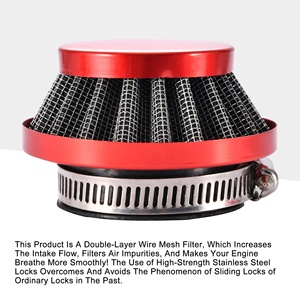 GOOFIT 44mm Filtre à air pour moto de remplacement pour 2 Temps 47cc <span class=keywords><strong>49cc</strong></span> ATV Pocket Bike Mini <span class=keywords><strong>Quad</strong></span> - Product Image 3
