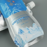 Sachet en aluminium de 500 ml pour eau hydrogénée, forme de bouteille d'eau minérale, bec verseur en plastique
