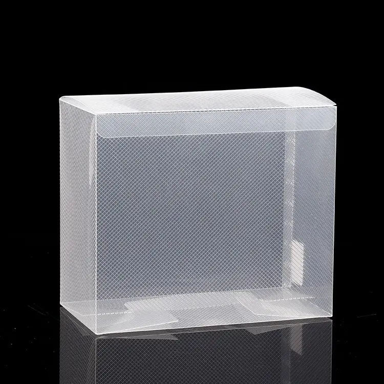O costume imprimiu caixas transparentes do PVC do recipiente de alta qualidade do armazenamento do logotipo para empacotar