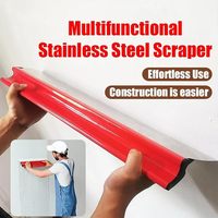 Kit de grattoirs et outils de construction en acier inoxydable pour plâtre, ciment, mastic et gypse, incluant couteaux et spatules
