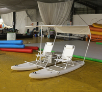 Plateforme flottante SUP Catamaran personnalisée en DWF Drop Stitch, kit complet pour location commerciale en station balnéaire