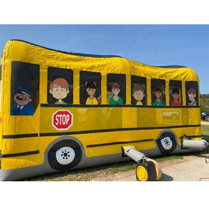 Al Aire Libre juegos inflables del deporte inflable autobús escolar gorila para niño - Product Image 4