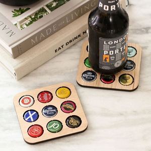 Custom Wooden <b>Cap</b> Collector Coaster Perfect for <b>Beer</b> Enthusiasts and Home Decoration - Product Image 3