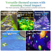 Lumières de projection 3D interactives haute définition pour le divertissement et les jeux dans les centres commerciaux, les places et les parcs pittoresques