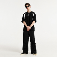 INFLATION Moto Conception Coton Surdimensionné T-shirt Streetwear Fabricant Hommes Lourd T-shirt Uni Boxy T-shirt