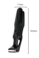 Coupe-ongles en acier inoxydable à mâchoires larges et courbées, verrouillable, anti-éclaboussures, levier ergonomique, portable pour ongles épais des pieds et des mains