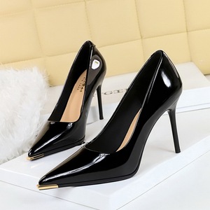 Stiletto Shoes Women Metallic Pointed Toe <b>Pumps</b> Sexy Point Elegant Dress Young High Heels - Product Image 5