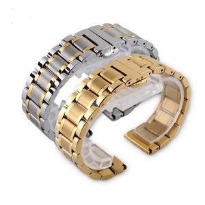 Bracelet de montre en métal interchangeable en acier inoxydable, maillons amovibles, 14 mm/16 mm/18 mm/20 mm/22 mm/24 mm - Product Image 2