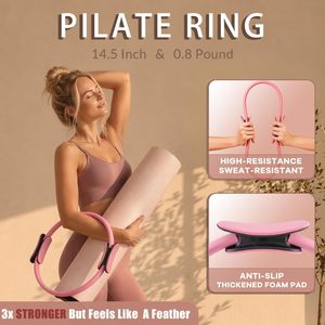 Alfombrilla de <span class=keywords><strong>Yoga</strong></span> y Pilates de Caucho Natural con Estampado de Marca, Cilindro Miofascial y Aro de Fitness con Bolsa de Viaje - Product Image 2