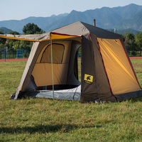 Schnell Aufbaubares Outdoor-Zelt für 4 Personen Belüftetes Netz-Kuppelzelt Wasserdichtes Regenschutzdach für Garten Park Picknick