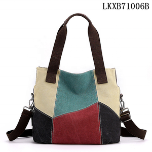 <span class=keywords><strong>TIKTOK</strong></span> Amazon Offre Spéciale Haute Qualité Femmes Toile Mode Antique Sac à Main Sac à Bandoulière Grande Capacité Sac de Messager Vente en Gros - Product Image 2