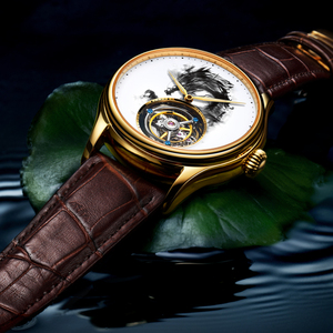 <span class=keywords><strong>Montre</strong></span> mécanique de luxe pour <span class=keywords><strong>homme</strong></span> avec logo personnalisé, tourbillon volant, saphir, étanche, style affaires, signes du zodiaque - Product Image 2