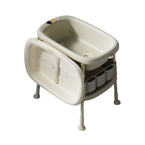 <span class=keywords><strong>Table</strong></span> à <span class=keywords><strong>langer</strong></span> 2 en 1, station à couches <span class=keywords><strong>avec</strong></span> roues verrouillables et étagère de rangement pour gagner de la place - Product Image 1