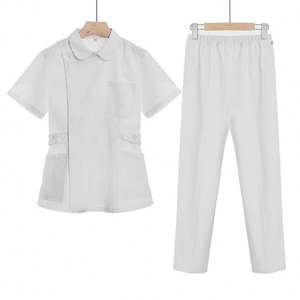 Ensembles d'uniformes médicaux personnalisés pour étudiant et infirmière Blouses et pantalons en coton respirant évacuant l'humidité <span class=keywords><strong>avec</strong></span> <span class=keywords><strong>motif</strong></span> d'impression - Product Image 6