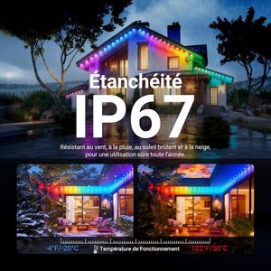 Perminant <b>Light</b> System 12V/24V Christmas <b>Light</b> Smart LED Module with Festival <b>Light</b> Waterproof Flashing Decorate House - Product Image 5