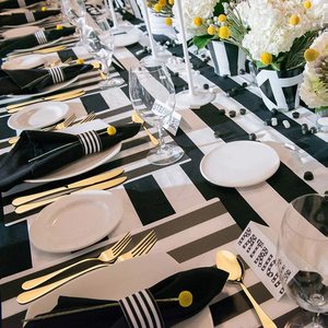 طقم أدوات مائدة عصري بالجملة، سكين وملعقة وشوكة، طقم هدايا من الفولاذ المقاوم للصدأ المطلي بالذهب، 4 قطع مع صندوق - Product Image 6