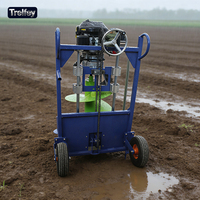 Tarière à moteur de type chenillé, outil de terrassement de qualité industrielle pour sols rocheux et travaux de construction