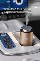 Diffuseur de parfum intelligent pour voiture rechargeable par USB, logo personnalisé, luxe, sans fil, automatique, en alliage d'aluminium, 10 ml, télécommande, sans eau
