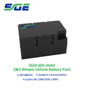 แบตเตอรี่ลิเธียมสำหรับยานพาหนะน้ำหนักเบา 12 กก. 60V 24Ah ความต้านทานภายใน ≤100 ม. ให้พลังงานที่เสถียรสำหรับจักรยานไฟฟ้า - Product Image 2