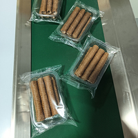 Máquina Envolvedora Automática Horizontal Flow-Pack para Wafles, Galletas, Productos de Panadería y Panqueques, con Film Plástico y Nitrógeno