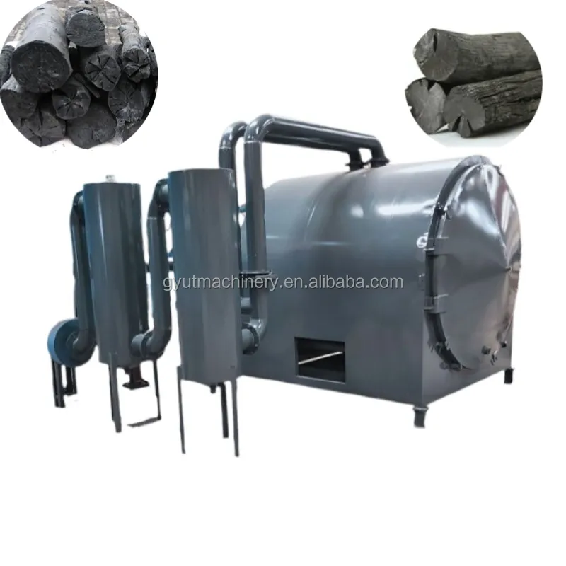Máquina de fabricación de carbón de cáscara de coco, horno de carbonización de cáscara de coco, precio de fábrica