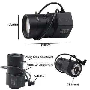 1/3 Inch F1.6 6-60mm Auto-iris Varifocal Lens Cs-Mount Dc Drive For Box CCTV Security Camera Network IP Camera HD-SDI Camera