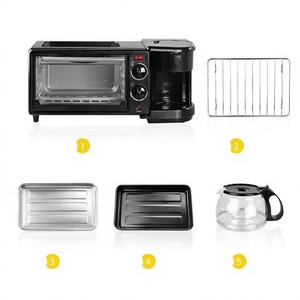 Mini Horno Multifuncional y Máquina para Desayunos 3 en 1, Conveniente para la Cocina Diaria en Casa - Product Image 4