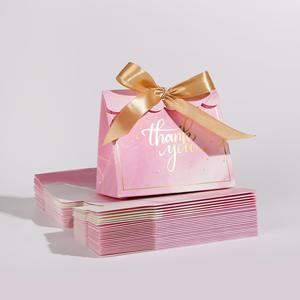 Scatola di cartone rosa pacchetto di cioccolato pronto per la spedizione bomboniere feste Decorative compleanno grazie scatole regalo per il matrimonio - Product Image 4