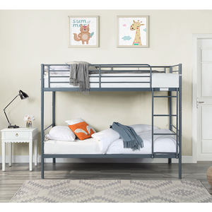 Заводская кровать-Лофт для спальни, школьный отель, металлический каркас кровати, оптовая продажа, индивидуальная двухэтажная кровать из стальной трубы, металлическая двухъярусная кровать для взрослых - Product Image 1