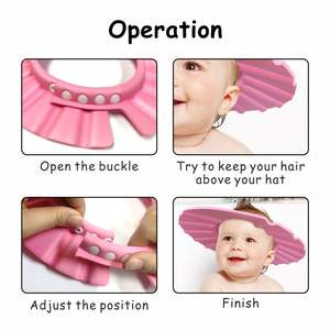 Bonnet de douche écologique en EVA pour enfants Prodigy avec bouclier protecteur pour le shampooing de bain pour enfants - Product Image 6