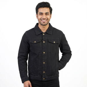 Oversized Denim <b>Jacket</b> for Men Breathable <b>Winter</b> Season Wholesale <b>Cheap</b> Prices Plus Size Cotton Denim <b>Jackets</b> for Men OEM - Product Image 1