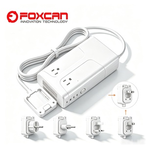 <span class=keywords><strong>Convertisseur</strong></span> de voyage Foxcan à onde sinusoïdale 1600W avec adaptateur USB pour appareil photo, multiprise 220V/110V, <span class=keywords><strong>convertisseur</strong></span> abaisseur tout-en-un - Product Image 6