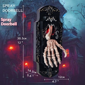 DAMAI Halloween Spray Doorbell <b>Motion</b> <b>Sensor</b> SkeletonHand with Fog Scary Sound Red <b>Light</b> for Halloween Party Outdoor Decoration - Product Image 4