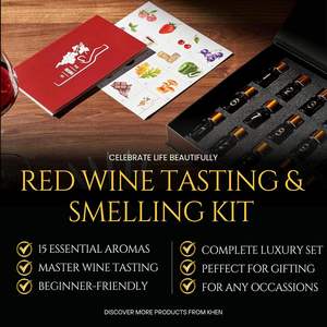 <span class=keywords><strong>Kit</strong></span> y Set de Aromas de Vino Tinto, 15 Aromas, Material de Bambú, Regalo Educativo para Principiantes y Sommeliers, Incluye Guía en Libro - Product Image 2