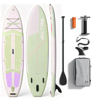Planche de SUP gonflable tout usage OEM 350x89x15CM PVC/EVA 3 ailerons Lacs Rivières Océan Écologique Portable