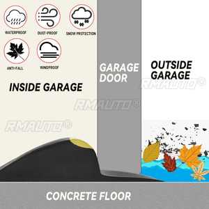 Bande de joint d'étanchéité en caoutchouc PVC spécial pour seuil de porte de garage, 1,5 m/2 m/3 m/5 m, étanche et anti-poussière - Product Image 2