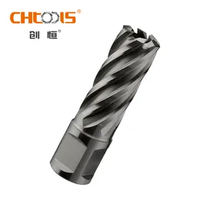 50mm Cutting Depth CHTOOLS High Speed Steel Annular Cutter Core Drill Bit With Weldon Shank