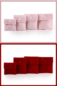 Sac pochette à bijoux écologique imprimé logo personnalisé emballage petite pochette à bijoux en velours - Product Image 2