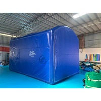 Tente de simulateur de golf gonflable hermétique à vendre, tente de projection de simulateur de golf gonflable en PVC avec écran