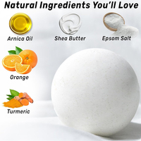 Vente en gros de boules moussantes de bain douche végétalien pétillante personnalisées Spa Relax bombe de bain naturelle au magnésium et au sel d'Epsom anti-stress