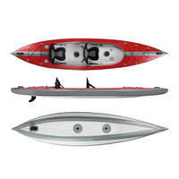 GeeTone Kayak Pro Kayak gonflable drop stitch, sol simple, avec protection contre les éclaboussures, haute pression, 15psi, matériaux de haute qualité