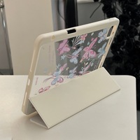 Étui pour iPad Papillon Pastel avec Citation Inspirante, Lévitation Magnétique, Léger, Fin, Tendance, Antichoc, Housse de Protection
