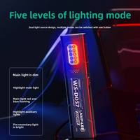 Luce da Lavoro LED COB Magnetica Ultra Sottile 30g in Plastica, IP65, Ricaricabile USB-C, Torcia con Clip per Cappello, Portatile per Emergenze