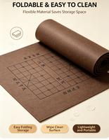 Tapis de jeu double face écologique insonorisant pour Mahjong et échecs chinois, résistant à l'usure, antidérapant, housse de bureau multi-usage