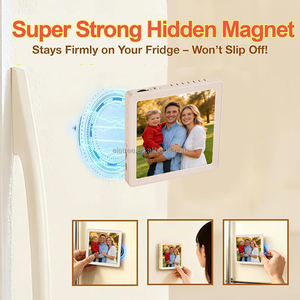 Boîte à musique magnétique intelligente pour enregistrement vocal, cadre photo personnalisé, haut-parleur Bluetooth de table - Product Image 6