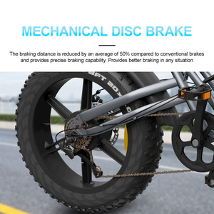 Bicicleta de montaña eléctrica duradera con neumáticos gordos, batería de 48V14AH y opción económica de motor potente - Product Image 6