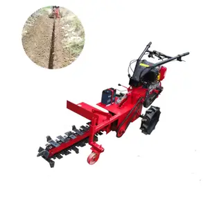 mini trencher chain trencher 15HP Electric start small cable trencher