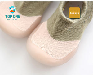 TopOne Offre Spéciale anti-dérapant bébé chaussures chaussettes infantile diverses couleurs correspondant mignon enfants garçons chaussures à semelle souple enfant en bas âge premiers marcheurs - Product Image 1
